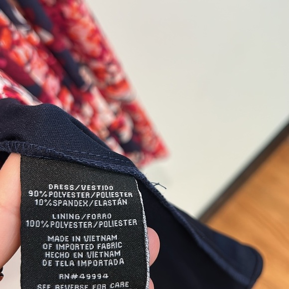 R&M Richards 7316 High Low Short Sleeve Print Dress - Picture 6 of 11